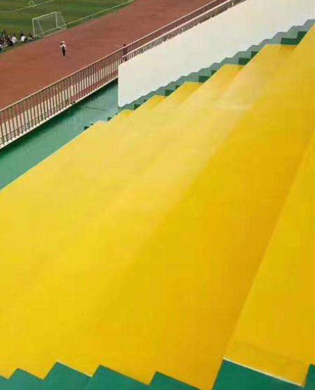 任城球场台阶翻新修补改造